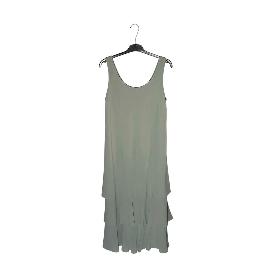 Women's Sea Foam Green Tired Evening Dress and Wrap Set Cattiva New York - Picture 2 of 9